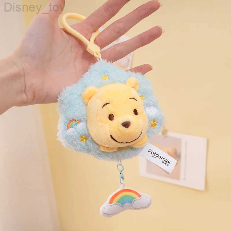 Disney Winnie the Pooh Plush Toy Backpack Pendant Childrens Toy Soft and Comfortable Doll keyring Birthday Present H250924