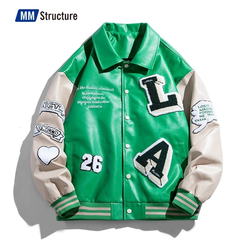 Men's Jackets Mens Letters Embroidery Patchwork Harajuku Varsity Jacket Air Pilot Overcoat Baseball Coats Male Hip Hop Men Varsity Jacket 230821