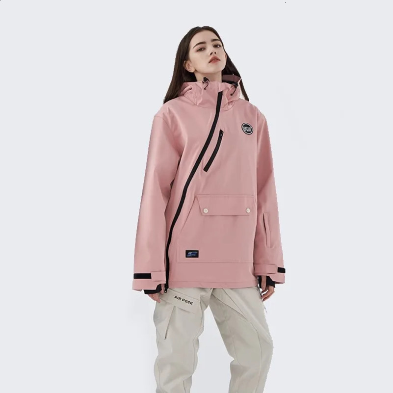 Womens warm and waterproof jacket windproof skiing jacket outdoor skiing bike camping winter purple 240906