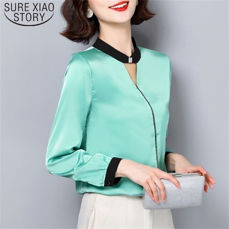 Korean Silk Blouse … - image