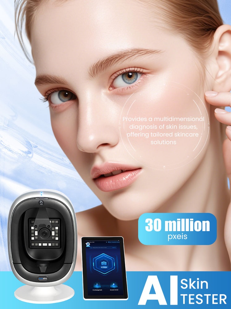 Advanced 3D AI Facial Skin Analyzer with 180° Full-Range Imaging Magic Mirror Scanner & Acne Detection Machine
