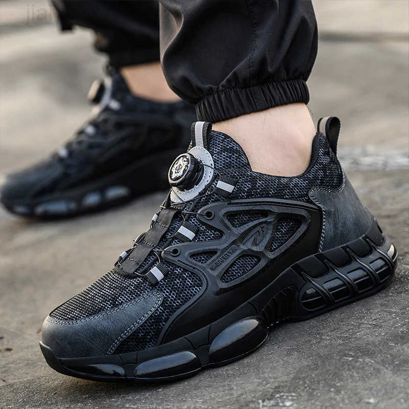 Steel Toe Shoes For Men And Women Comfortable And Safe Work Sports Shoes Industrial Anti Slip Puncture Resistant Safety Shoes M250924