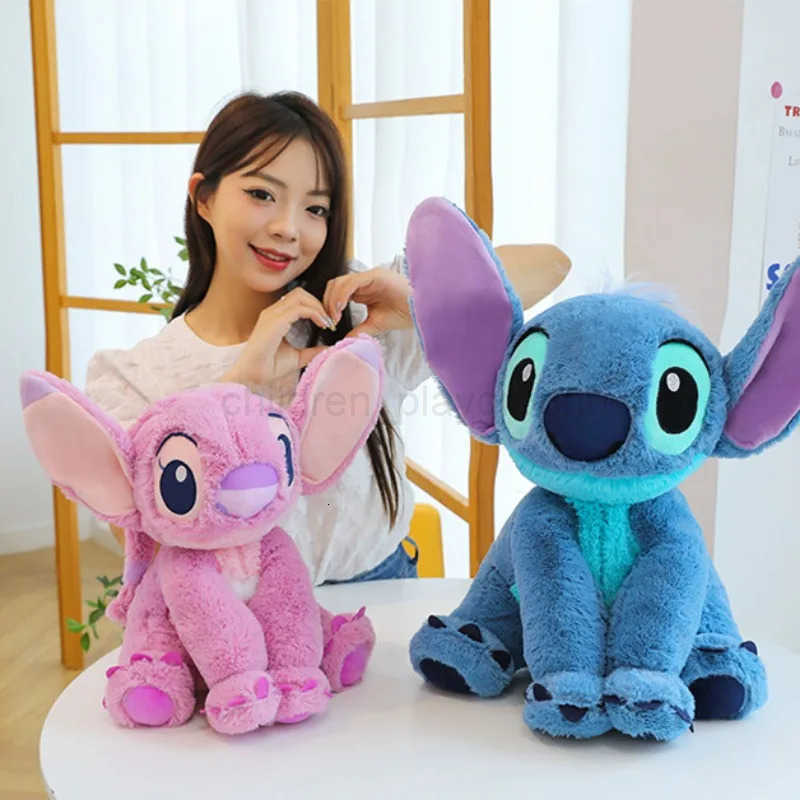 Disney Disneys Anime Lilo Stitch Kawaii Stitch Plush Doll Girls Room Decoration Large Plush Pillow Girlfriend Valentines Day Gifts H250924
