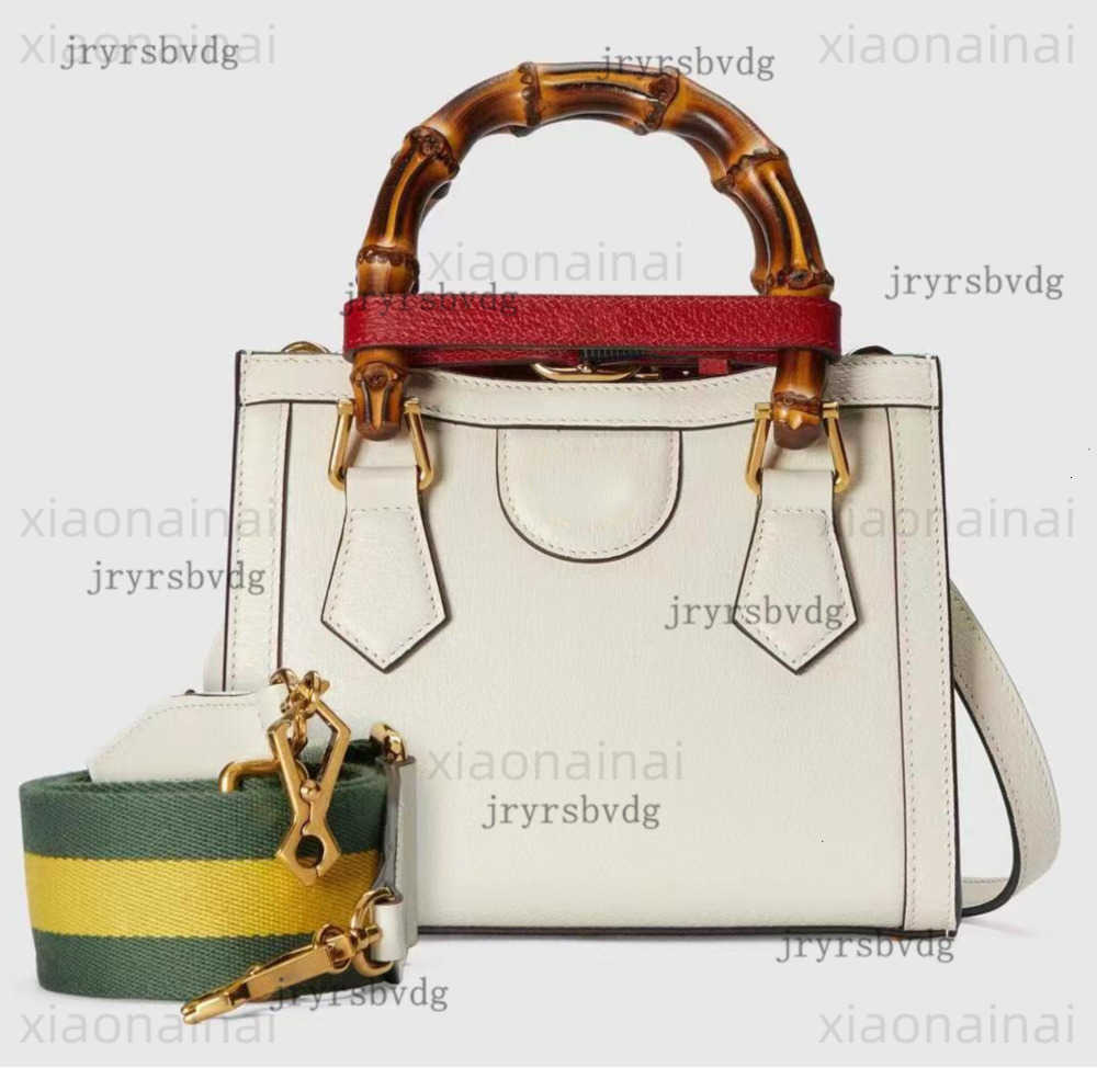 10A Mirror Quality Diana tote bag Luxurys Bamboo handbag women cross body bag shoulder Bag Leather Woman 27cm Bamboo Handle tote shopping bag 10AAA