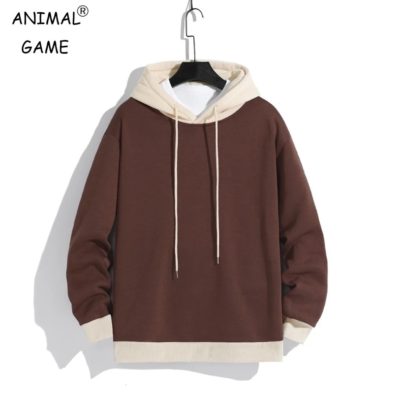 Mens casual sports mens hooded sweatshirt warm mens fashionable sweatshirt mens loose breathable pull fashion hooded sweatshirt 241214