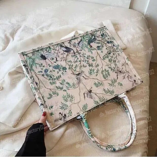Designer women Totes Bag Top Original Embroidery BOOK Handbag Shopping Bags Women's Classic Handle Laptop Large Capacity bags dh_factory02