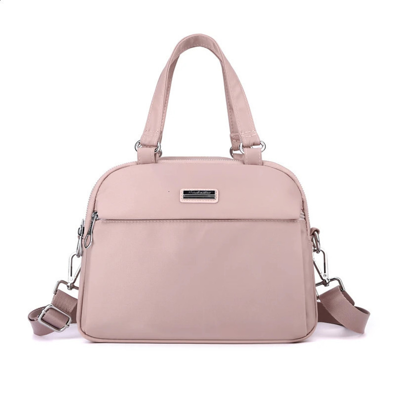 Nylon Zipper Womens Top Handle Handbag Sewing Thread Shoulder Bag Multi Pocket Free Delivery Bolso Mujer 240826