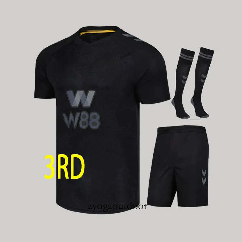 25/26 XH K A Sunderland Black Cats Blackout Kits Soccer Jerseys Home Away PRITCHARD Safc Football Shirts Long Sleeve Third Strip KITS 669