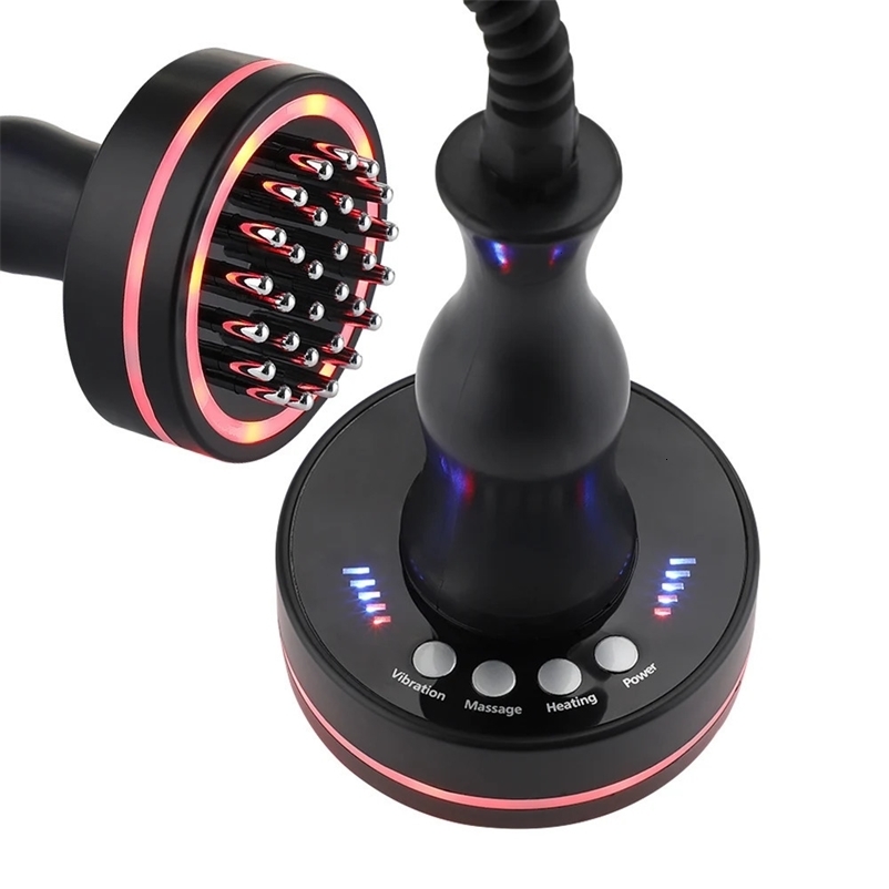 Microcurrent Body Massager Health Care Electric Meridian Brush LED Infrared Red Light Lymphatic Drainage Body Slimming 240423bj