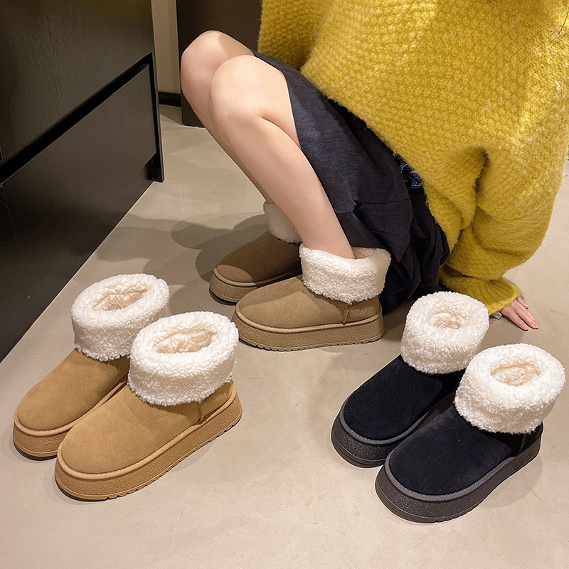 hot Free delivery designer Ladies' snow boots Fashionable casual comfortable snow boots warm and durable