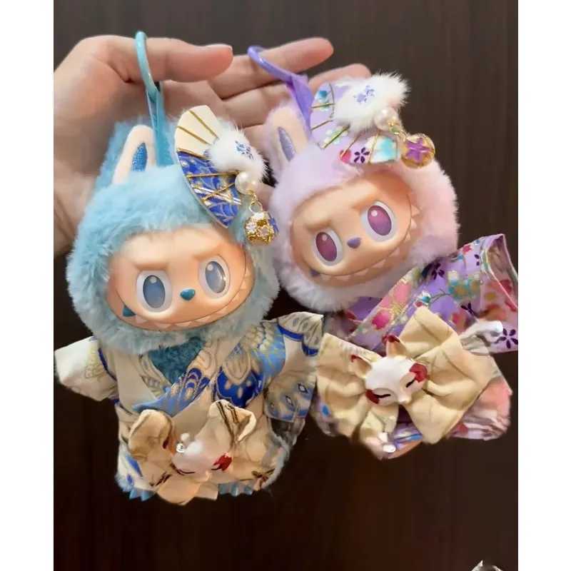 For 17cm Labubu V1 V2 V3 Clothes Traditional kimono clothing Labubu Outfit Accessories Fashion Gift Labubu Roap C250924