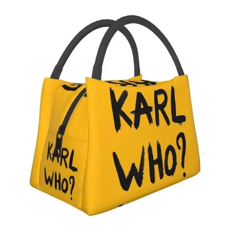 Karl Who Insulated Lunch Bags for Work Office Resuable Thermal Cooler Box Women 241029