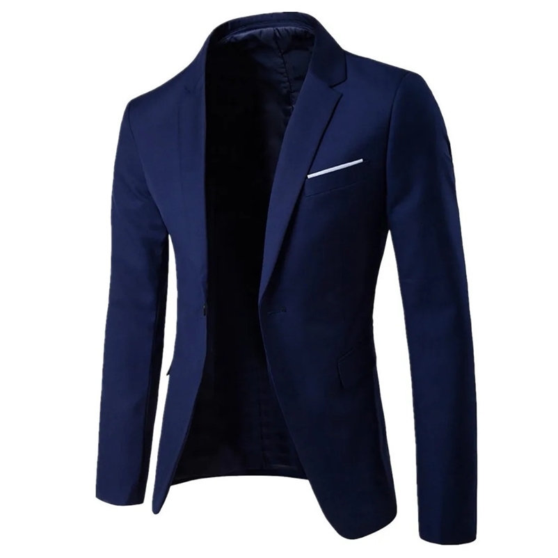 Mens Single-breasted Solid Color Large Size European and American Style Fashion Suit Mens Color Casual Small Blazer Jacket 240518
