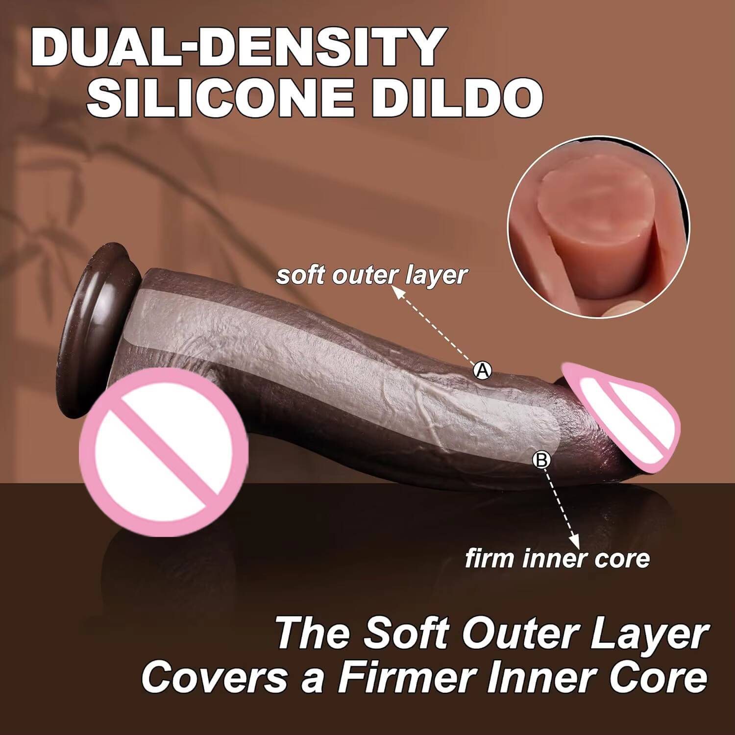 Real Big Black Penis Long Dildo Thick Man Dick Adult Women Sexy Sex Toy Soft Penis Spot Stimulation Artificial Penis Dildos Dick