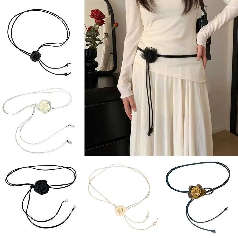 Fashion Fashion Ethnic Style Dry Rose Flower Belt Highend Retro Bohemian Floral Belt Knotted Waist Rope For Lady Girl Women D250924