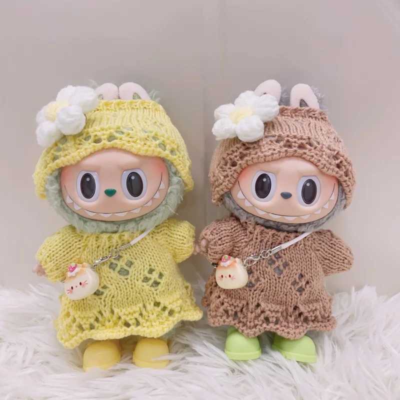 ForCloth Labubu 40 Heart Code Series Doll Clothes Handmade Hook Weaving Cute Dress Mini Decorative Bag Shoes C250924