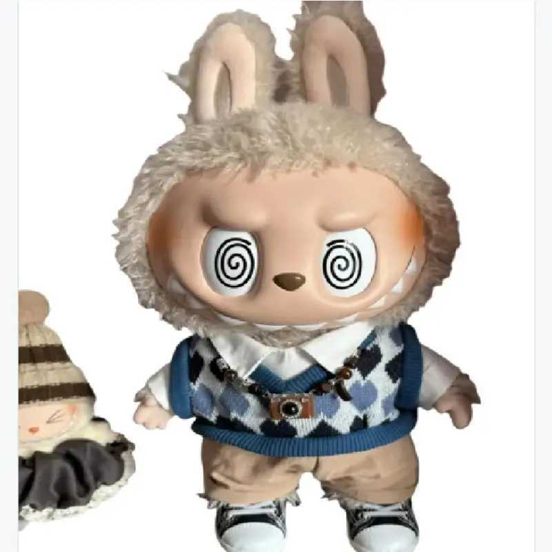 38cm Labu Velvet Doll Clothes Labubu Doll Set Campus Senior Style Doll Clothes Only Doll Clothes Without Children Toy C250924
