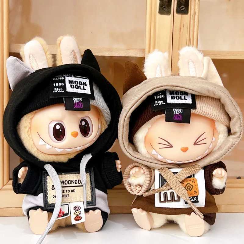 For 17cm labubu v1v2v3 baby clothes cool sweater doll can be worn for labubu accessories Cute Decoration Little Cloths C250924