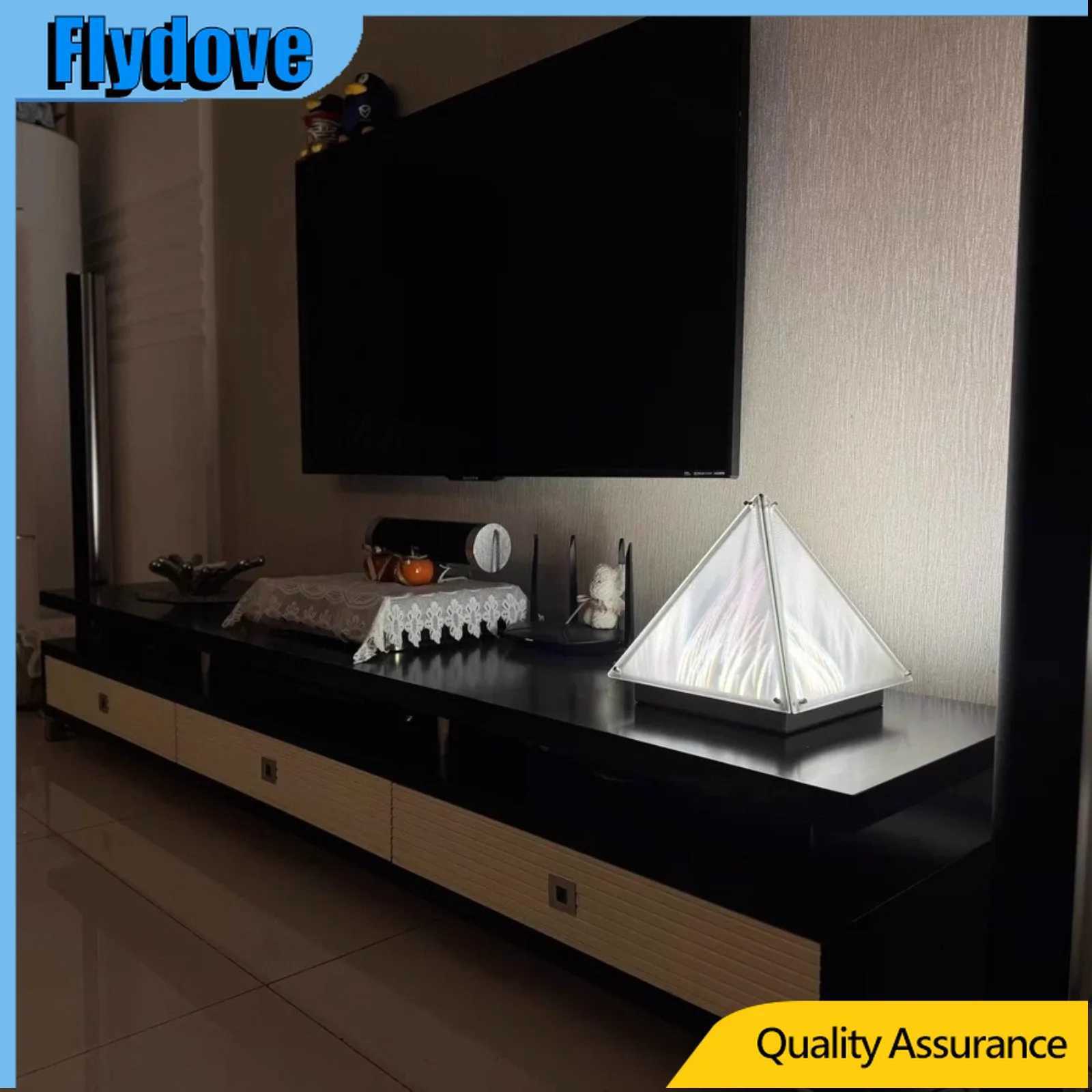 Flydove Nordic Minimalist Glass Desk Lamp Minimalist Designer Living Room Bedroom Decoration Creative Ambient Art Table Lamp C251115