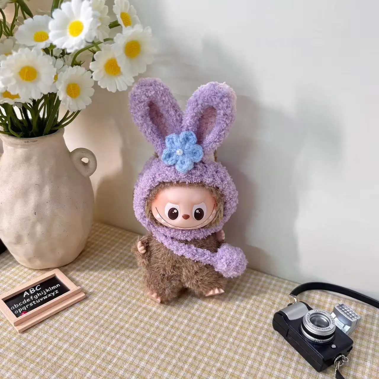 New Labubu 40 Doll Clothes Diy Decoration Accessories girl birthday Gift for 10cm Labubu v4 Clothing Animal dress up Plush Set C250924