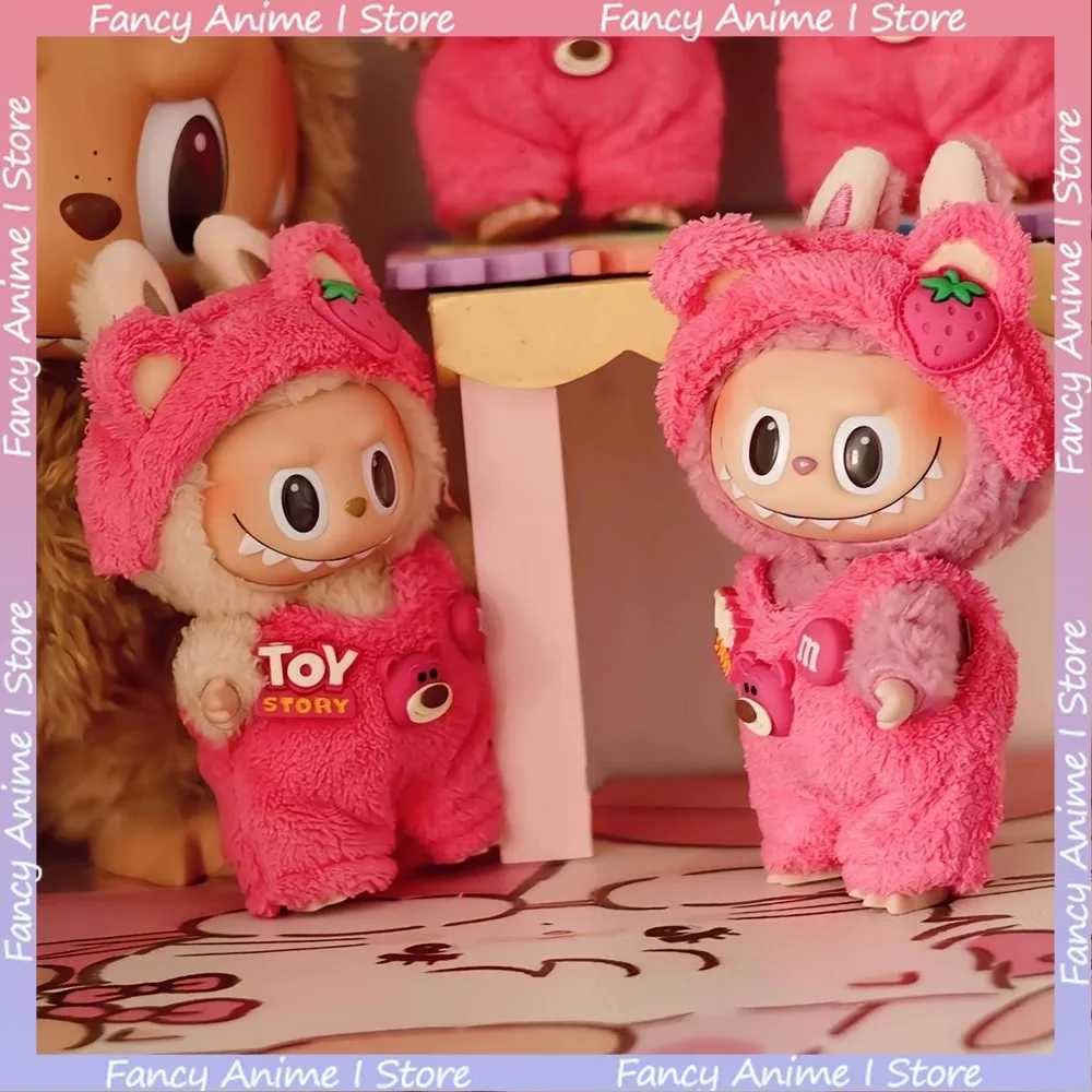Cartoon Labubu Doll Clothes Cute Lotso Costume Outfit Plush Doll Clothing Sets Kawaii for V1 V2 V3 Labubu Doll Christmas Gifts C250924