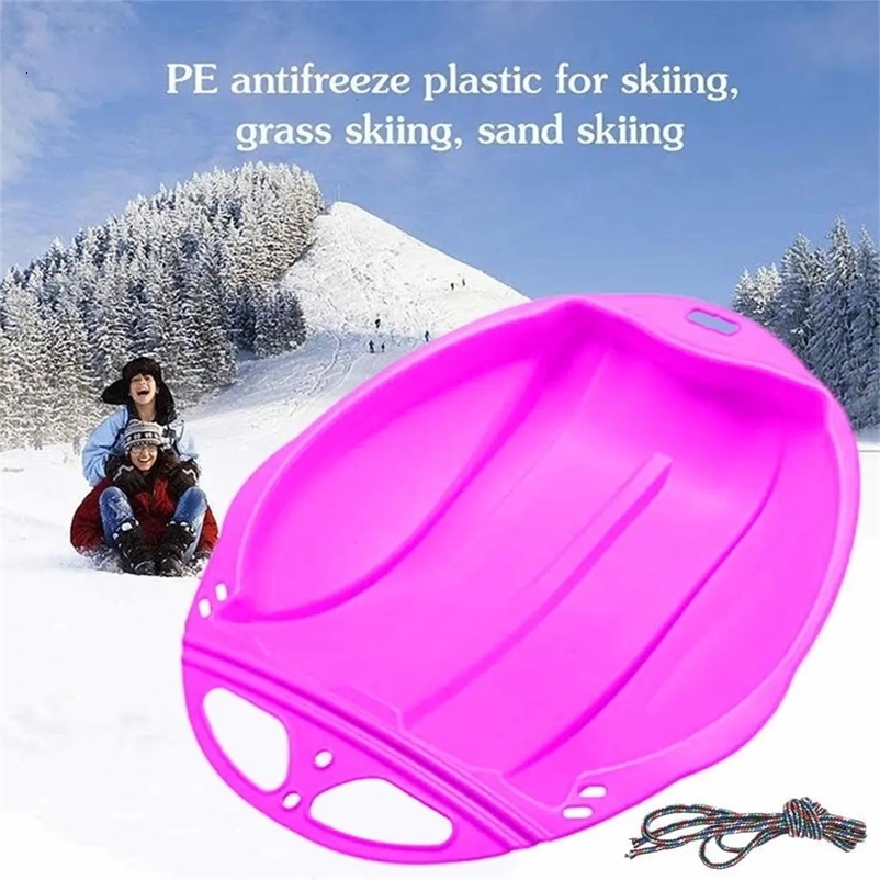 Sledding Snow Sled Sledge Skiing Toboggan Board Outdoor Luge Sports Game Kids 231101bj