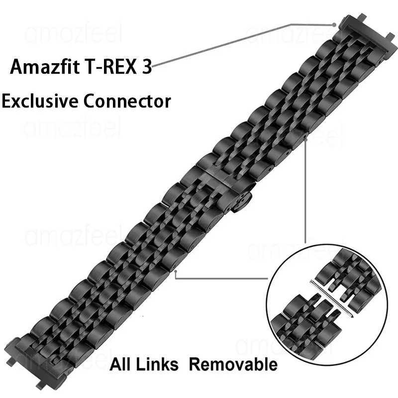 Stainless Steel Strap for AMAZFIT T REX 3 Smart Watch Bracelet for Amazfit TRex 3 Wristband for amazfit t rex 3 Metal Watchband Z250924