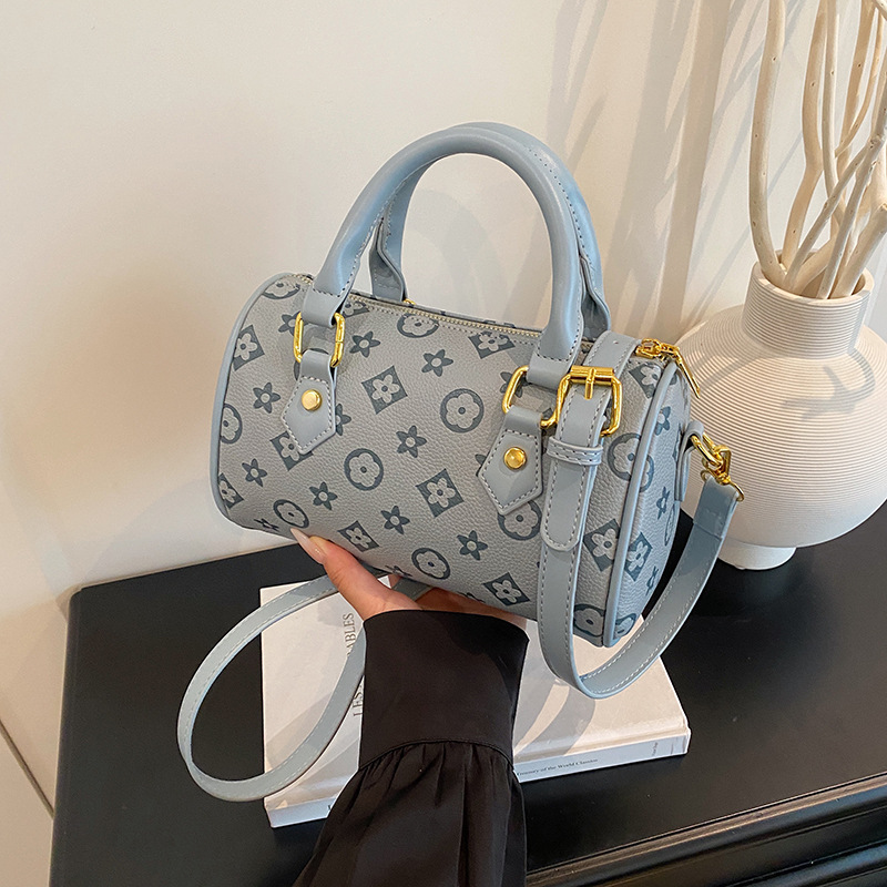 hot free shipping designer bag Summer New Popular Printed Pillow Bag Cross body Stylish Texture Boston Bag for woman