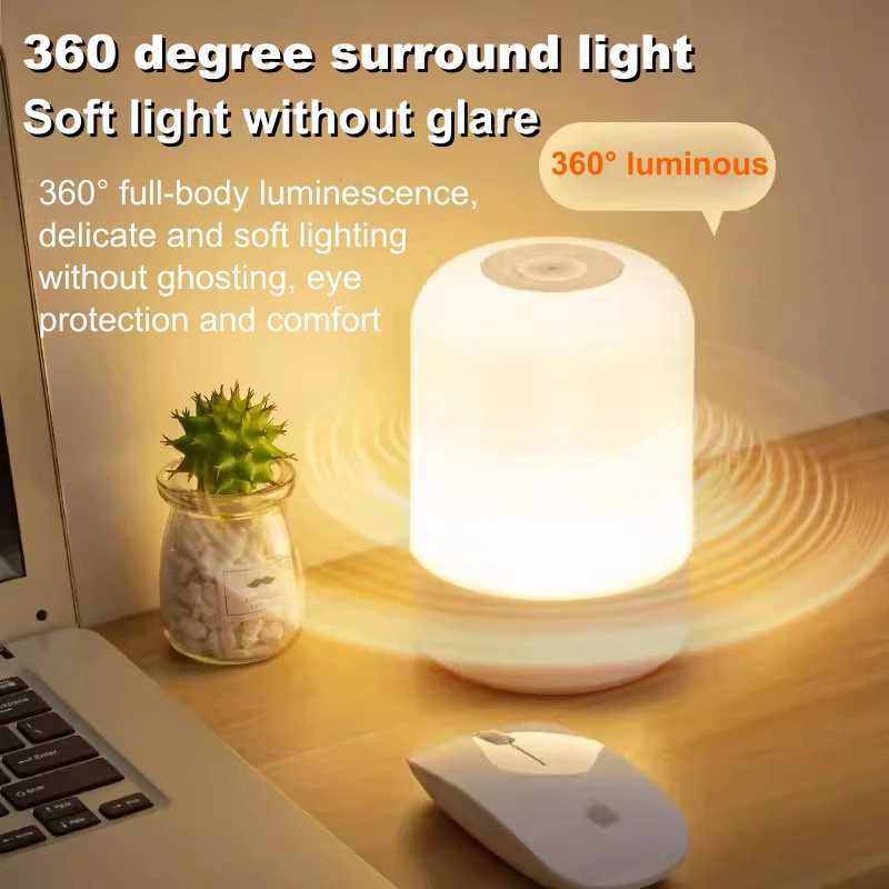 LED Night Lights 3 Colors Dimmable Touch Switch Table Lamp Portable Table Bedside Lamps for Bedroom Bedside Lighting Decoration C251115