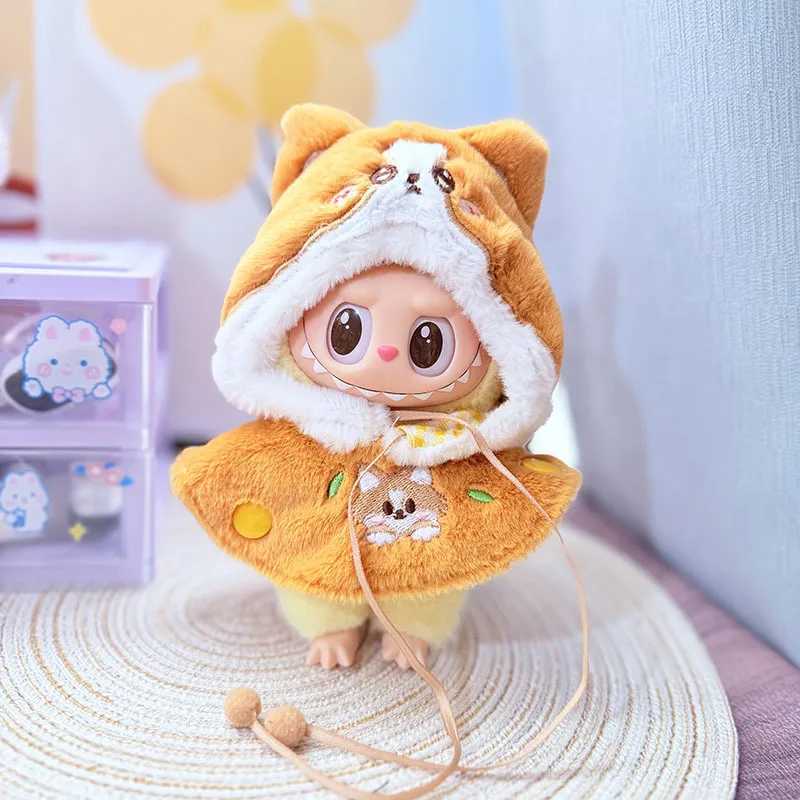 DIY Doll Clothes for 17cm Labubu Dolls Accessories Animal Patterns Shark Corgi Dog Cartoon Dress Up for Labubu Clothes Outfit C250924
