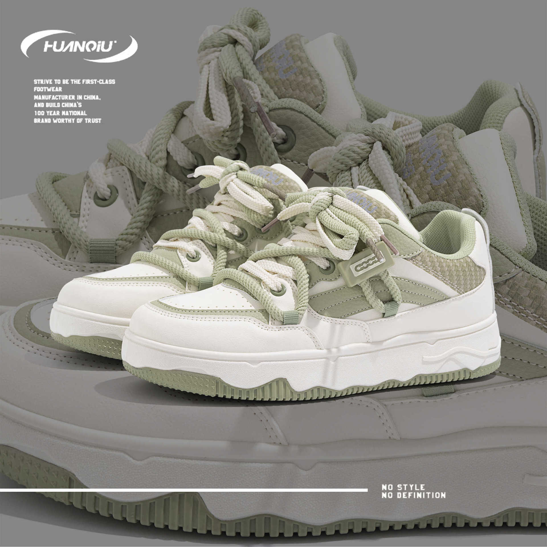 HUAN QIU Free shipping Designer Casual Shoes Thick soled height increasing board shoes fashionable sports shoes men high quality