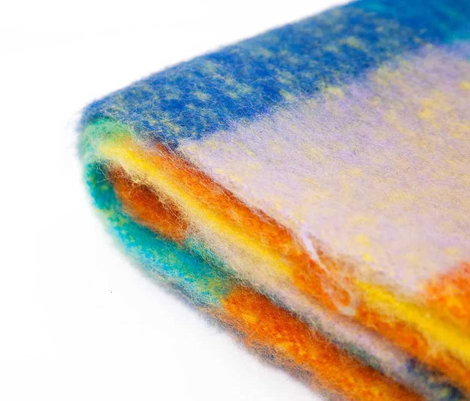 2022 NEW Luxury Cashmere Women Plaid Scarf Winter Warm Shawl and Wrap Bandana Pashmina Long Tassel Female Foulard Thick Blanket W251021