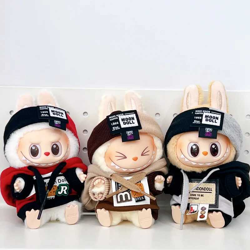 For 17cm labubu v1v2v3 baby clothes cool sweater doll can be worn for labubu accessories Cute Decoration Little Cloths C250924