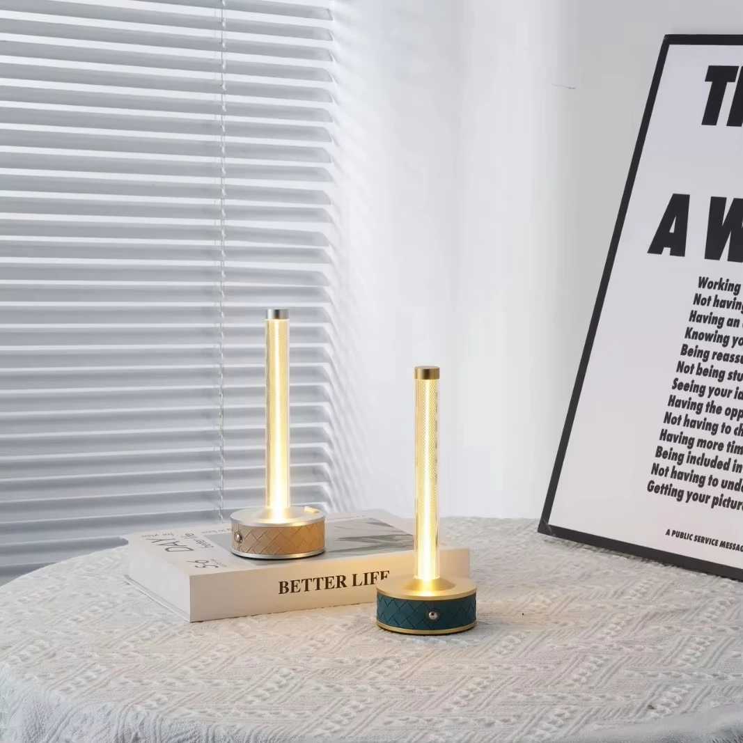 Portable LED Night Lights Rechargeable Quantum Wire Desk Lamp Dimmable Touch Sensor Table Lamp For Home Bedroom Mood Night Light C251115