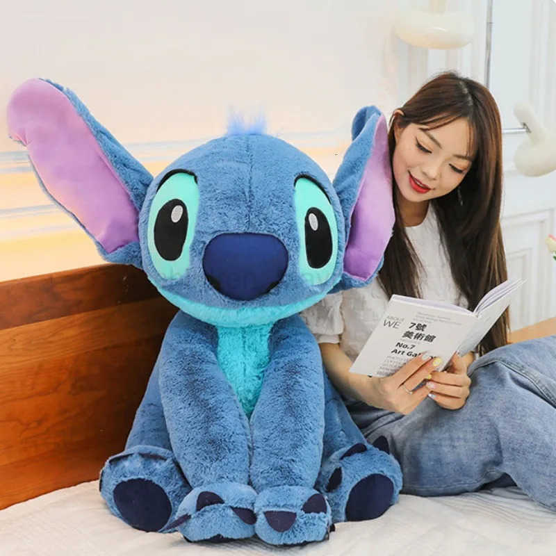 Disney Disneys Anime Lilo Stitch Kawaii Stitch Plush Doll Girls Room Decoration Large Plush Pillow Girlfriend Valentines Day Gifts H250924