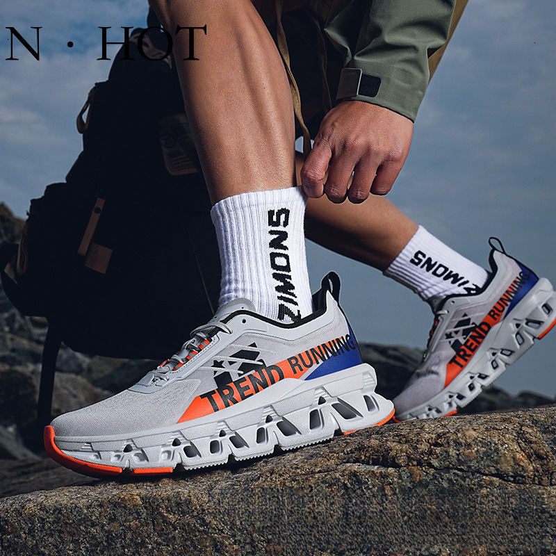 NHOT Designer Luxury Men's Outdoor Sports Shoes New Fashionable Breathable Mesh Hiking Running Shoes Shock-absorbing Casual Shoes Basketball Shoe