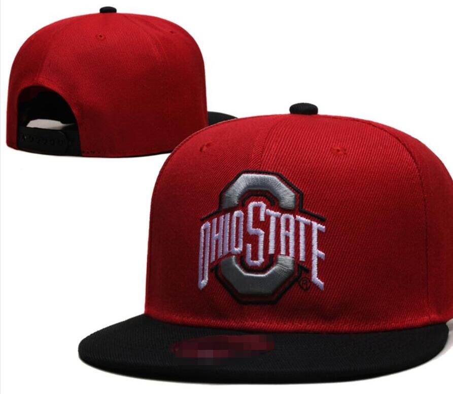 2025 Fan's USA College Alabama Ohio State Buckeyes Baseball Adjustable Hat On Field Mix Order Size Closed Flat Bill Base Ball Snapback Caps Bone Chapeau A0