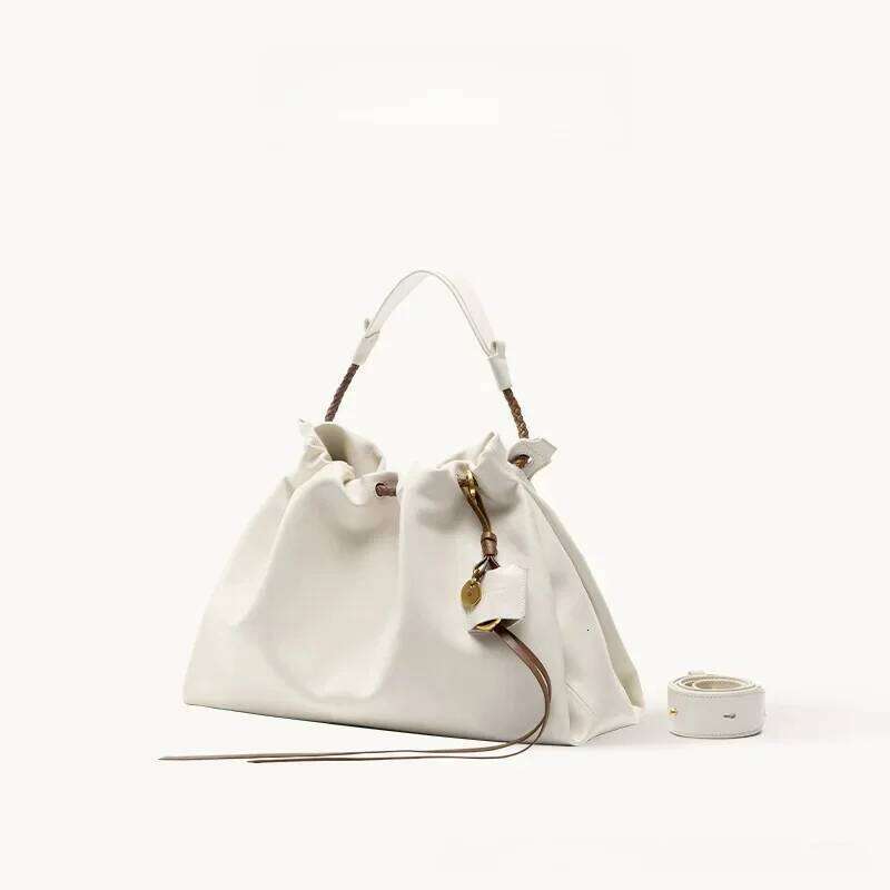 New Large Capacity Trash Bag Fashionable Soft Leather Handbag With Internal Zipper Pocket For Commuting And Suotong2509