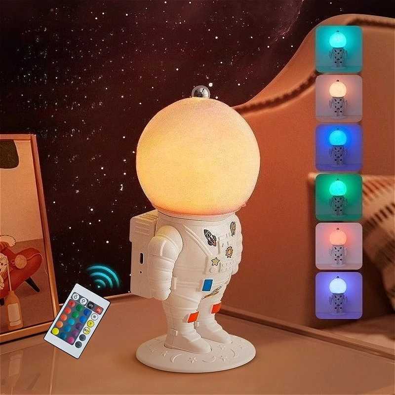 Table Lamp Astronaut Shaped Desktop Decorative Light Creative Night Light Night Stand Bedside Light Bedside Lamp Bedroom Decor C251115