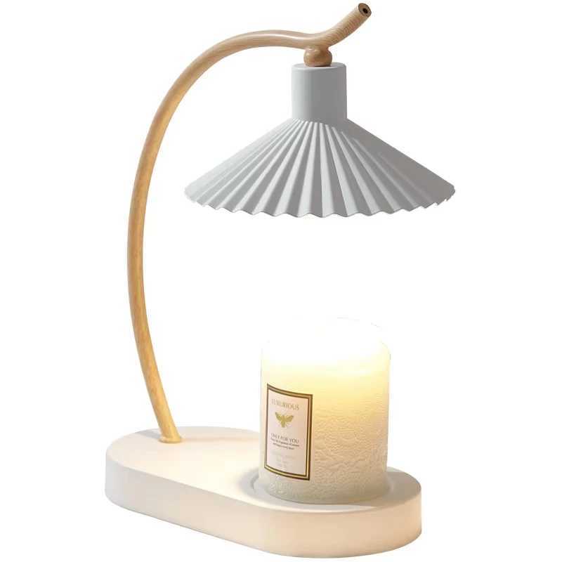 Nordic Style Folding Table Lamp Adjustable Candle Wax Heater with TimerAromatherapy Diffuser Adjustable BrightnessHeat C251115