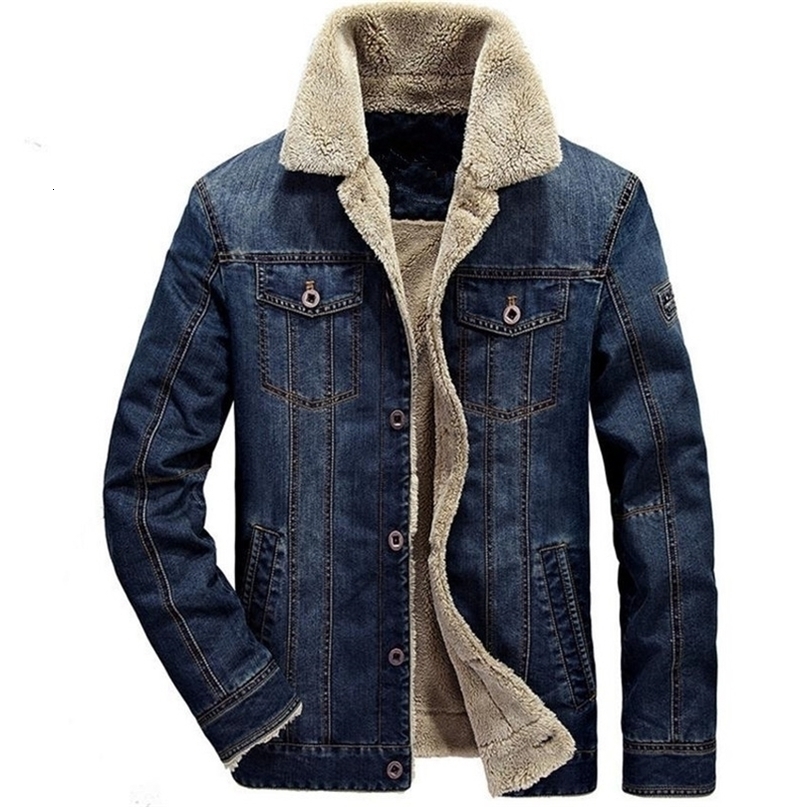 Coats Fashion Clothing Denim Jackets Thick Winter Jackets Warm Jackets Jeans Men coat T200107