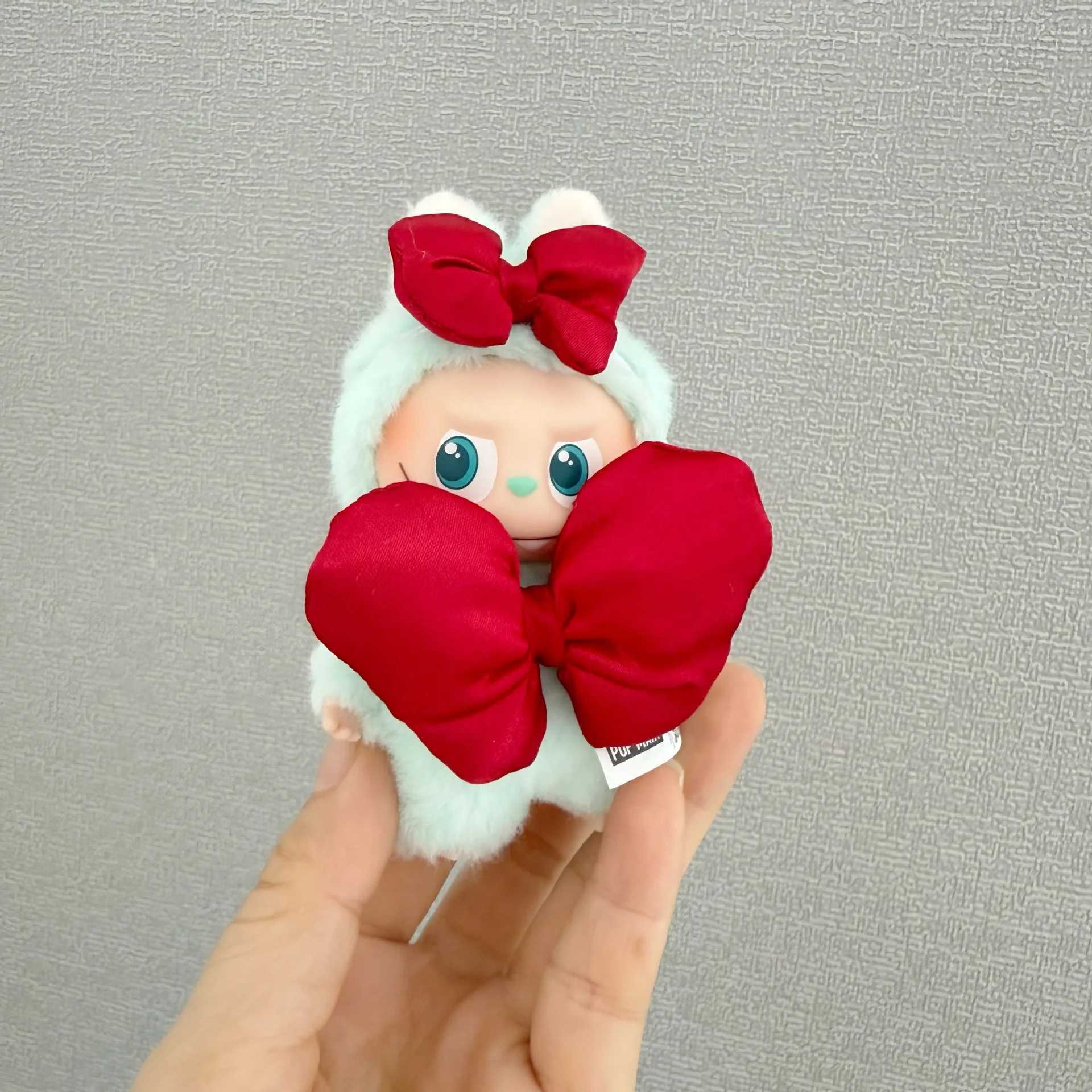 Mini Labubu Clothes Accessorie Bow Clothes For 10cm Labubu V4 The Monsters Pin for Love Series Doll Clothes Outfit Accessories C250924