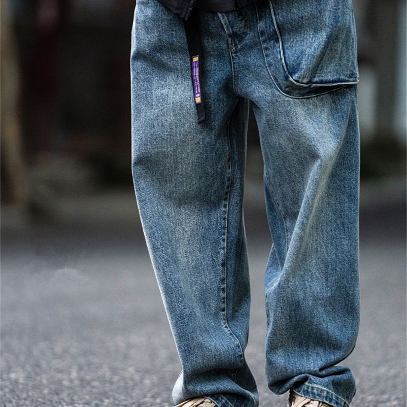 Men's Jeans Japanese Streetwear High Quality Distressed Jeans Men Clothing Harajuku Casual Denim Cargo Pants Korean Hip Hop Trousers Male 230329