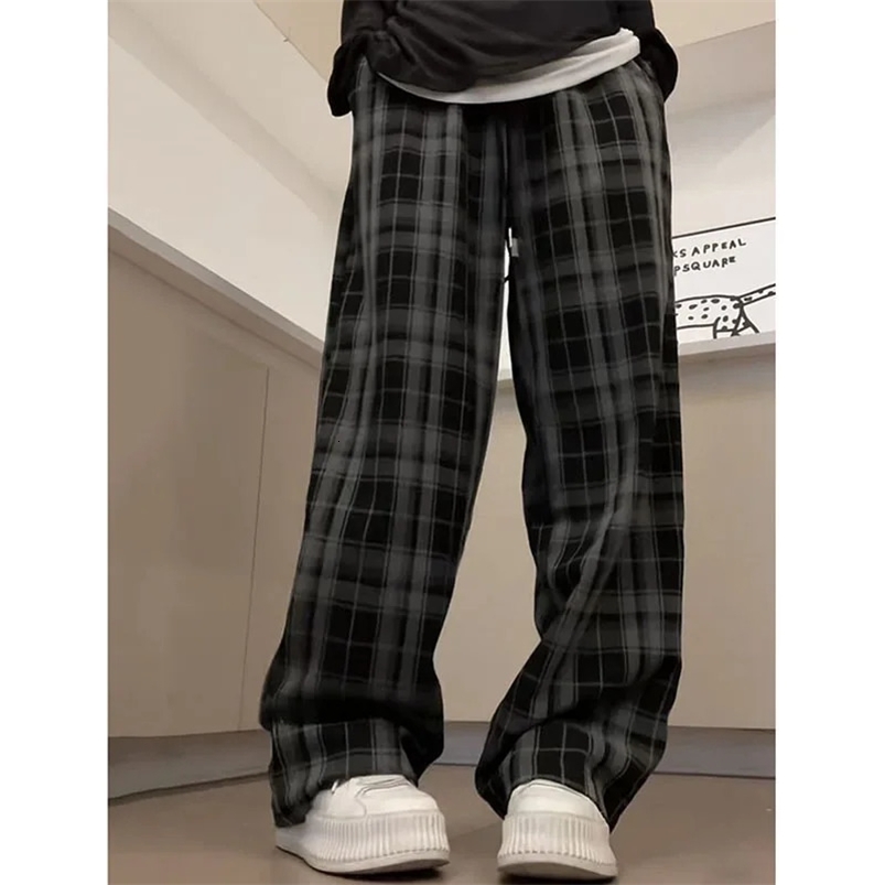 Black Flat Spring/Summer High Waist Loose Straight Pants Korean Casual Pocket Wide Legs Trouthers Womens Z260314