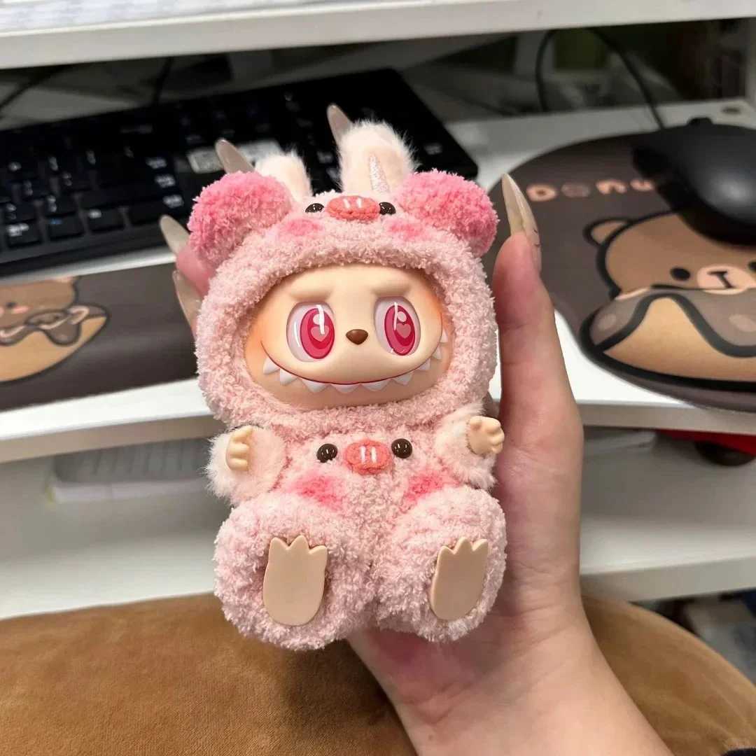 Cute Pink Pig Set Ropa Labubu Outfit Doll Clothes Labubu Clothes Outfit Hoodies Color Match Hoodies Dolls Accessories C250924