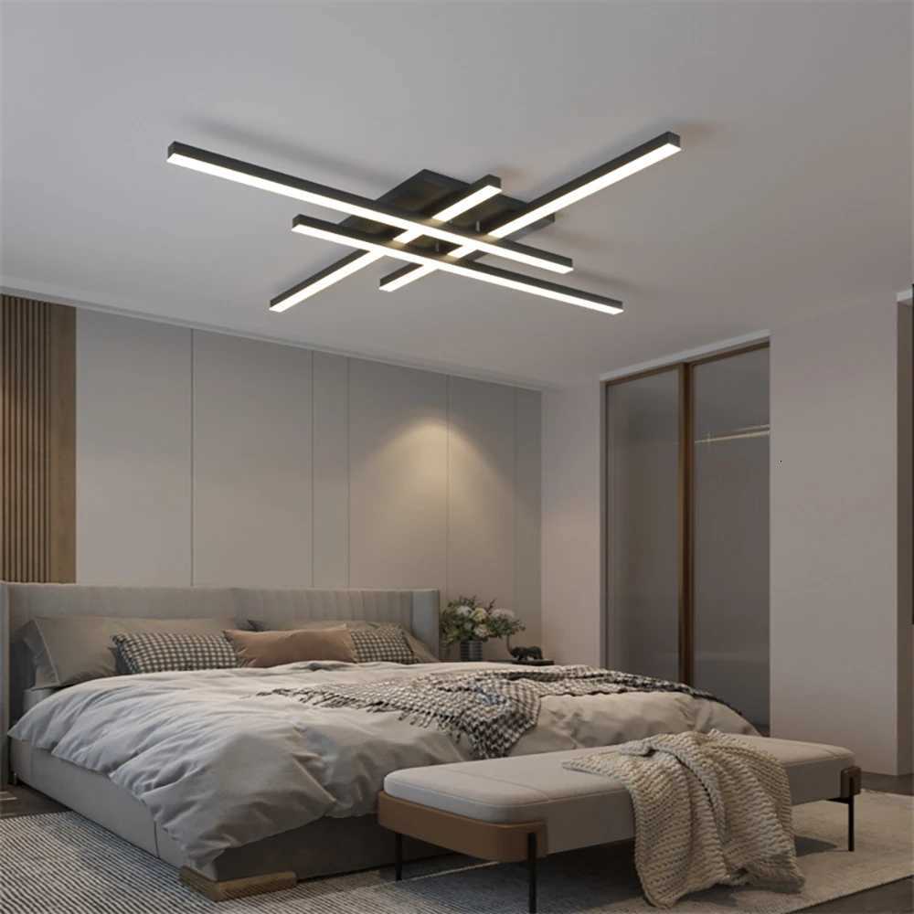 Modern Ceiling Light Minimalist Long Line LED 3050cm Lamps For Bedroom Living Room Hotel Study Indoor Lighting Illumination X250924
