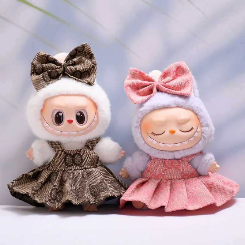 Labubu Dolls Baby Clothes Overalls Highquality Dress The Monster Outfit Accessories Printed Skirt Clothing Gift for Kids C250924