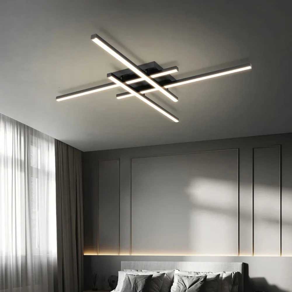 Modern Ceiling Light Minimalist Long Line LED 3050cm Lamps For Bedroom Living Room Hotel Study Indoor Lighting Illumination X250924