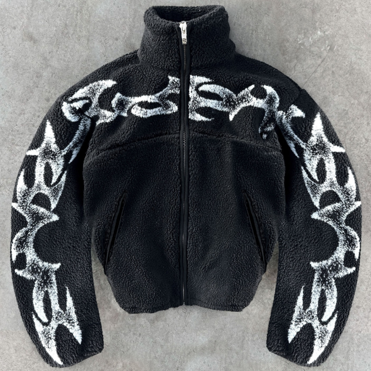 Street Cool Original Jacket Graphic Printed Jacket Upright Collar Zipper Autumn - Winter Retro Classic Hip Hop Men And Women 250806