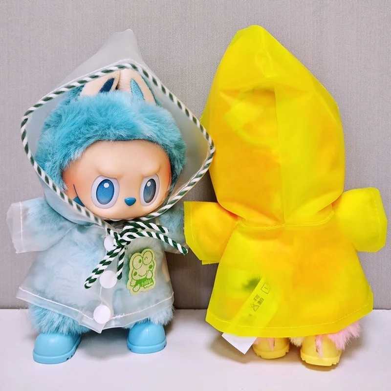 Labubu Generation 1 2 3 15cm 17cm Clothes Colorful Raincoat Dolls Accessories Anime Character Dress Up Toy Dolls Clothes C250924